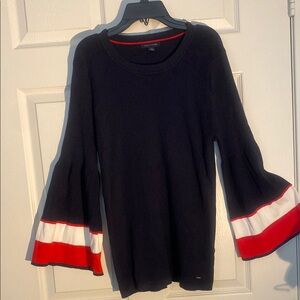 Tommy Hilfiger navy Sweater with Red and White Stripes